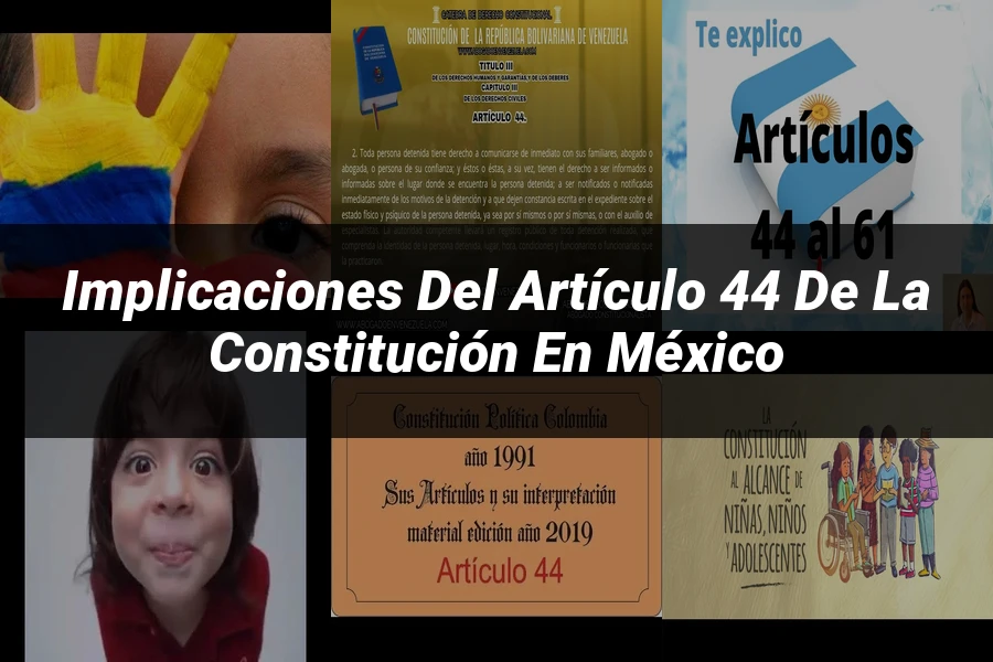 "Implicaciones del artículo 44 de la Constitución en México"