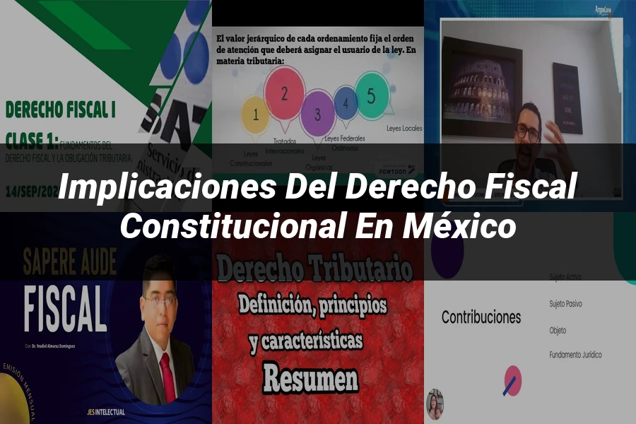 "Implicaciones del derecho fiscal constitucional en México"