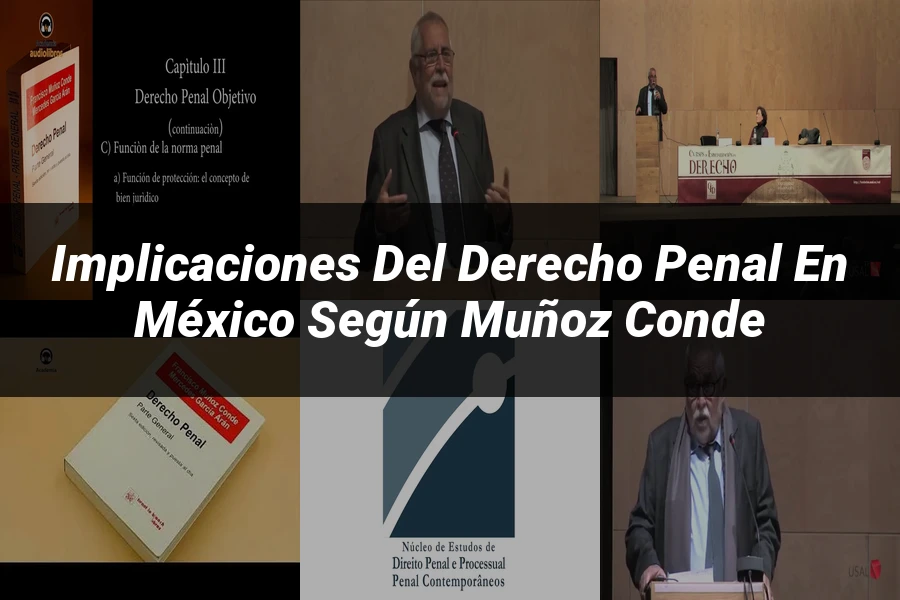 "Implicaciones del derecho penal en México según Muñoz Conde"