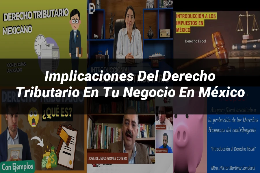 "Implicaciones del derecho tributario en tu negocio en México"