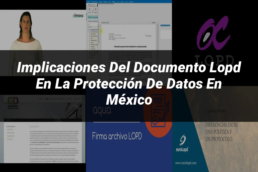 "Implicaciones del documento LOPD en la protección de datos en México"