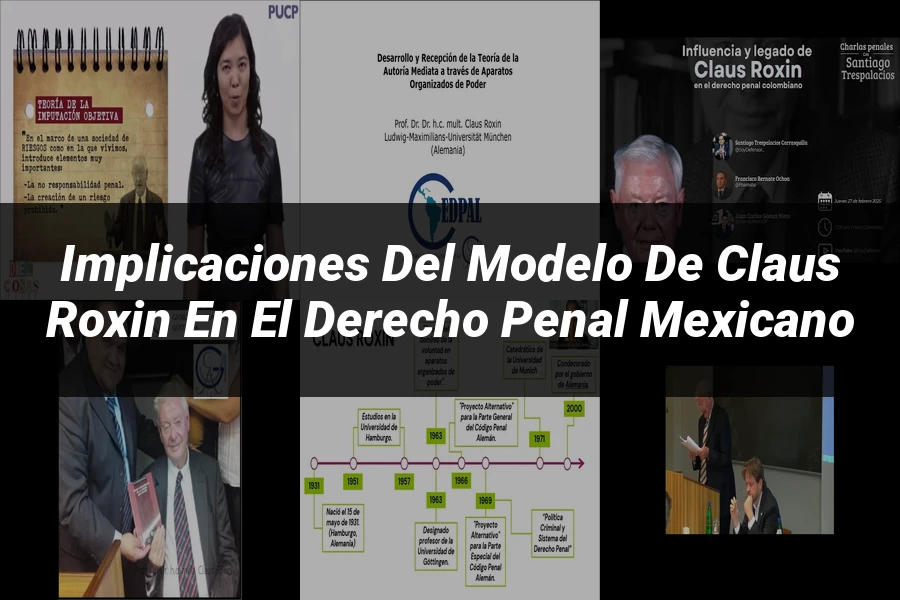 "Implicaciones del modelo de Claus Roxin en el derecho penal mexicano"