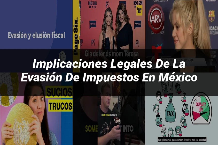 "Implicaciones legales de la evasión de impuestos en México"