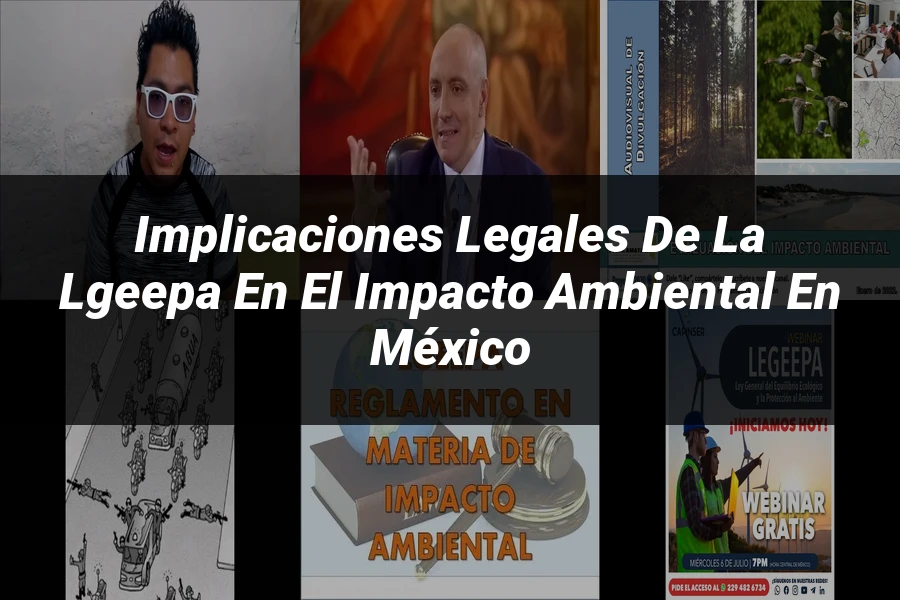 "Implicaciones legales de la lgeepa en el impacto ambiental en México"