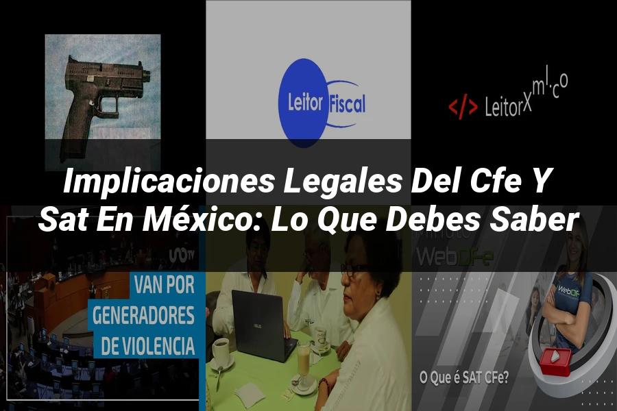"Implicaciones legales del CFE y SAT en México: lo que debes saber"