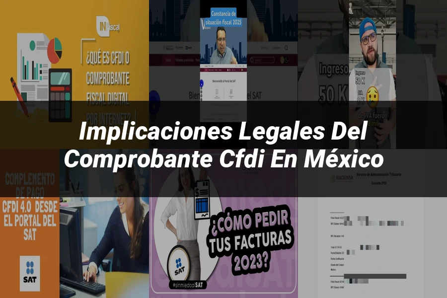 "Implicaciones legales del comprobante CFDI en México"