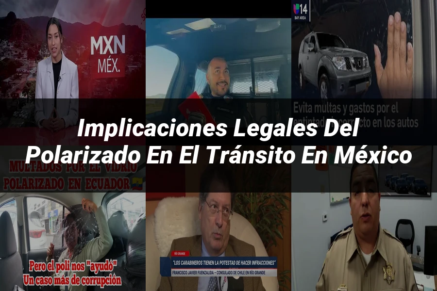 "Implicaciones legales del polarizado en el tránsito en México"