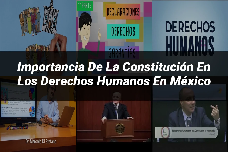 "Importancia de la Constitución en los Derechos Humanos en México"