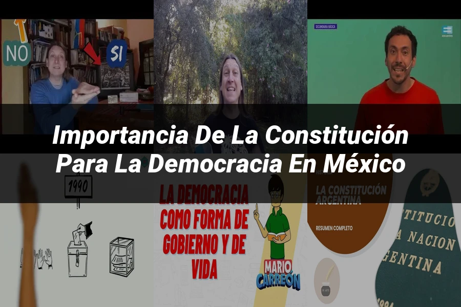 "Importancia de la Constitución para la Democracia en México"