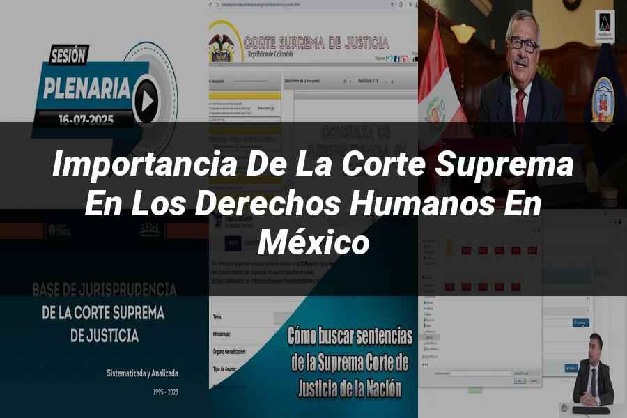 "Importancia de la Corte Suprema en los Derechos Humanos en México"