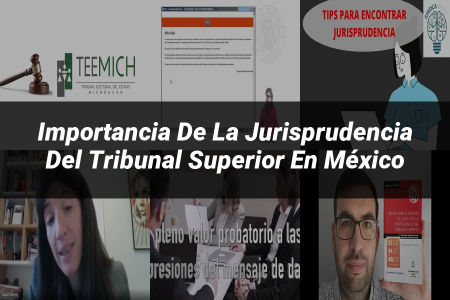 "Importancia de la Jurisprudencia del Tribunal Superior en México"