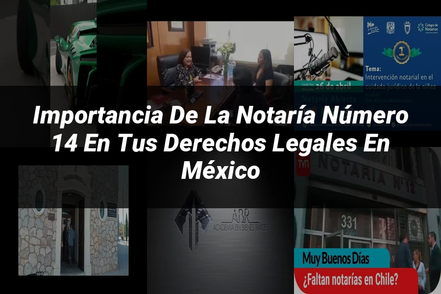 "Importancia de la Notaría Número 14 en tus Derechos Legales en México"