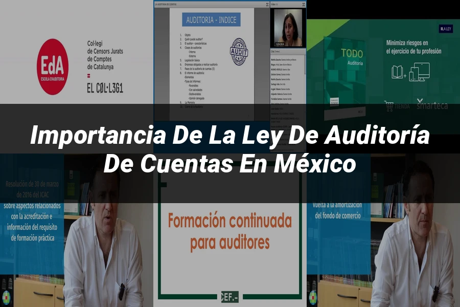 "Importancia de la ley de auditoría de cuentas en México"