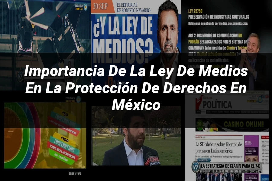 "Importancia de la ley de medios en la protección de derechos en México"