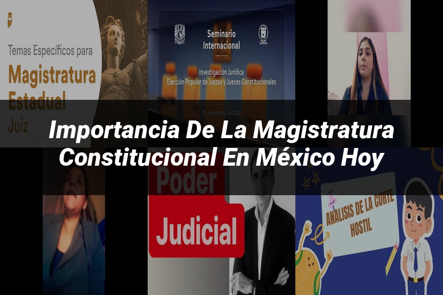 "Importancia de la magistratura constitucional en México hoy"