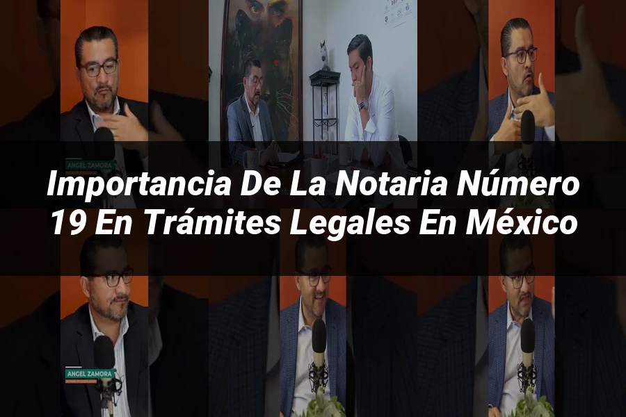 "Importancia de la notaria número 19 en trámites legales en México"