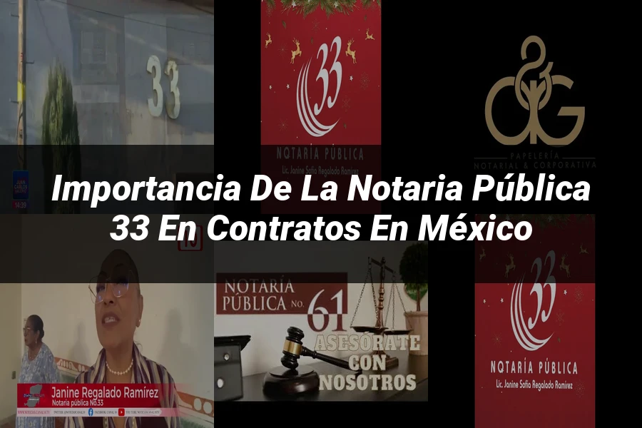 "Importancia de la notaria pública 33 en contratos en México"