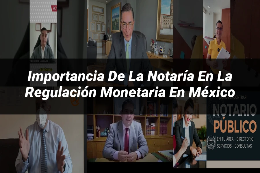 "Importancia de la notaría en la regulación monetaria en México"