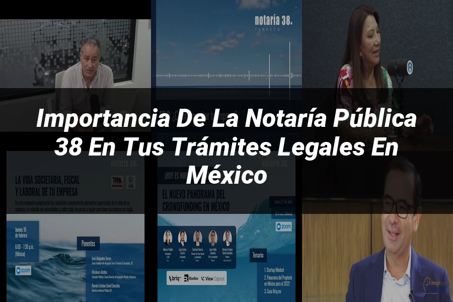 "Importancia de la notaría pública 38 en tus trámites legales en México"