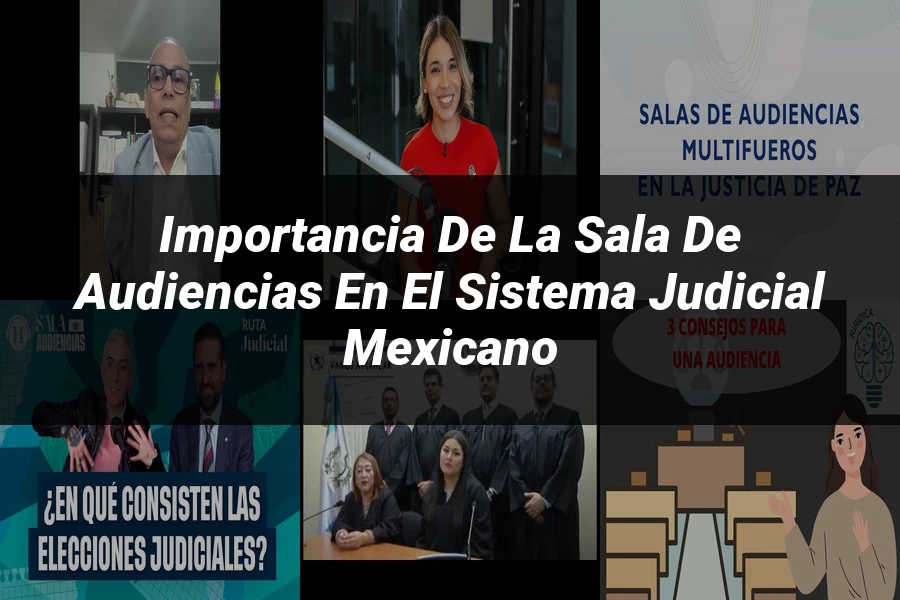 "Importancia de la sala de audiencias en el sistema judicial mexicano"