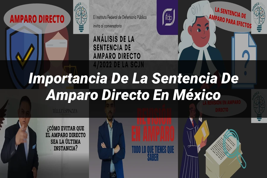 "Importancia de la sentencia de amparo directo en México"