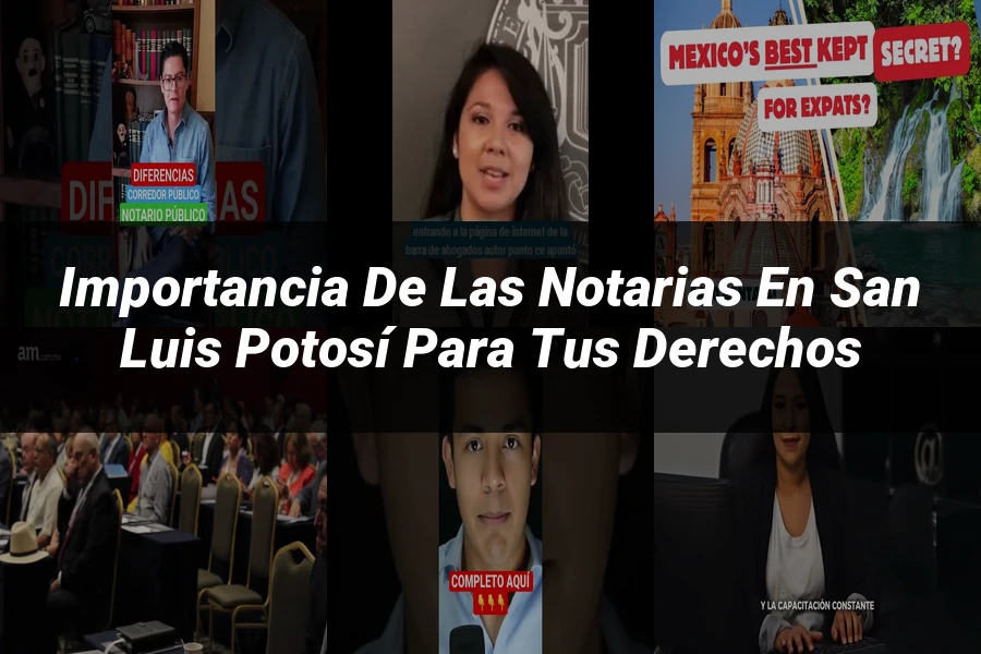 "Importancia de las notarias en San Luis Potosí para tus derechos"