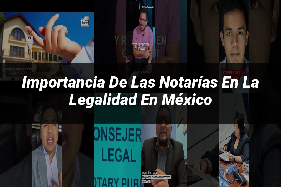 "Importancia de las notarías en la legalidad en México"