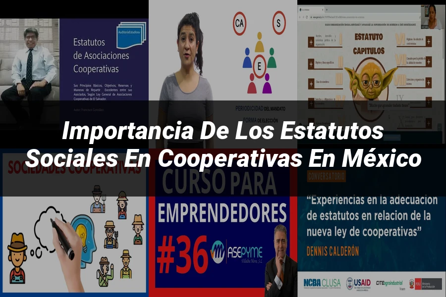 "Importancia de los Estatutos Sociales en Cooperativas en México"
