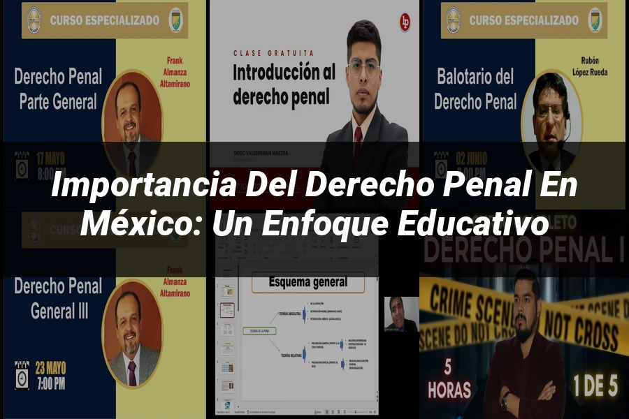 "Importancia del Derecho Penal en México: Un Enfoque Educativo"