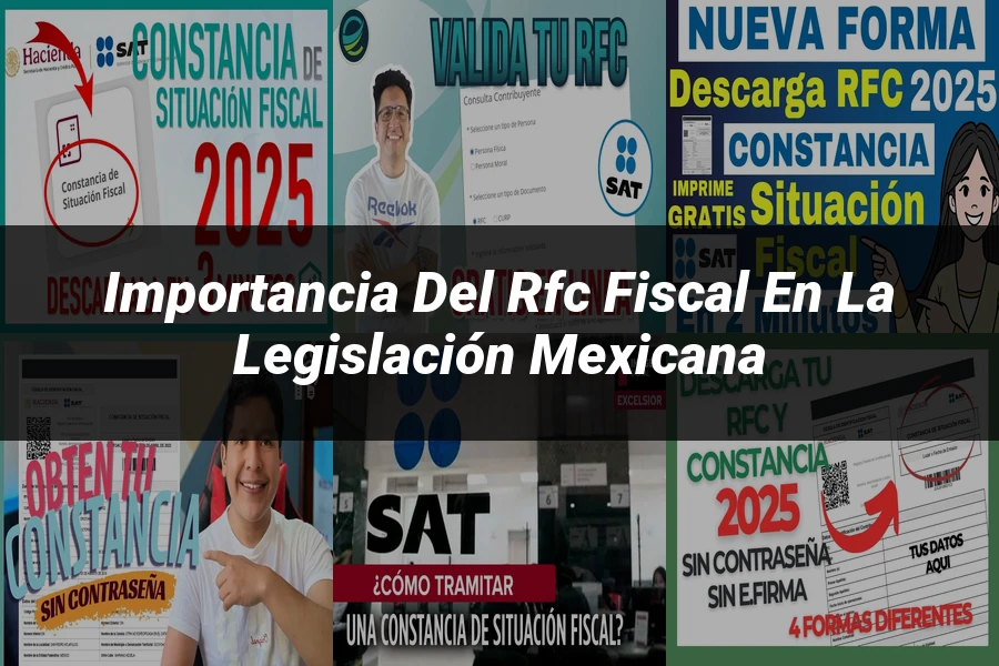 "Importancia del RFC fiscal en la legislación mexicana"