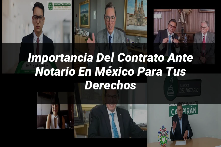 "Importancia del contrato ante notario en México para tus derechos"