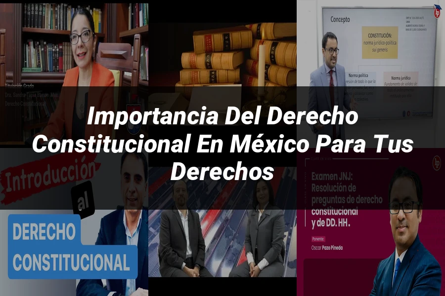 "Importancia del derecho constitucional en México para tus derechos"