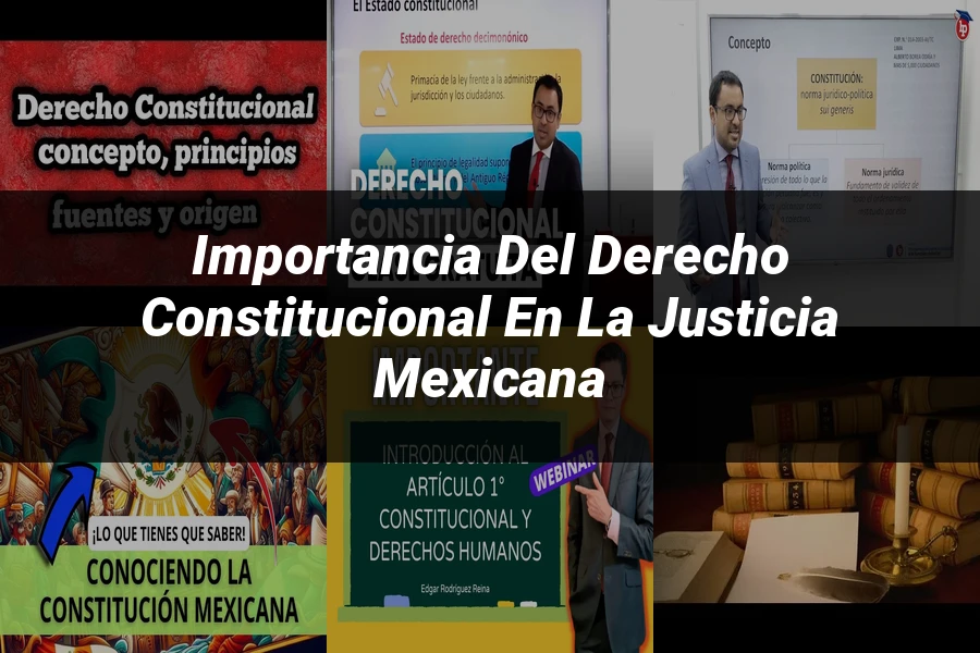 "Importancia del derecho constitucional en la justicia mexicana"