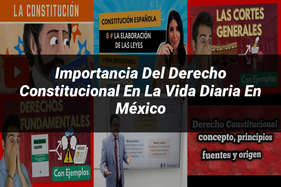 "Importancia del derecho constitucional en la vida diaria en México"