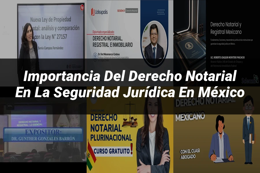 "Importancia del derecho notarial en la seguridad jurídica en México"