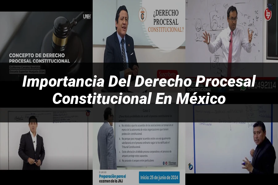 "Importancia del derecho procesal constitucional en México"