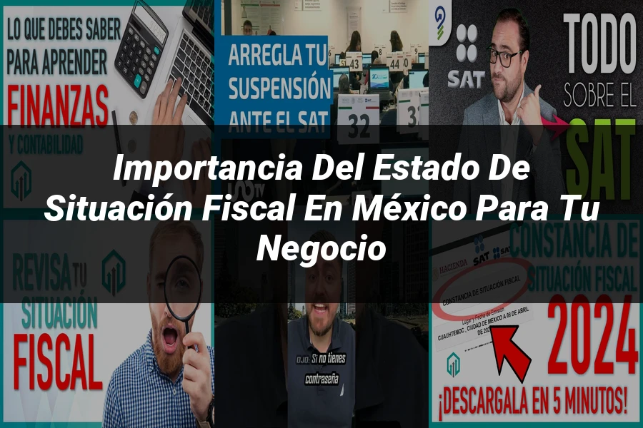 "Importancia del estado de situación fiscal en México para tu negocio"