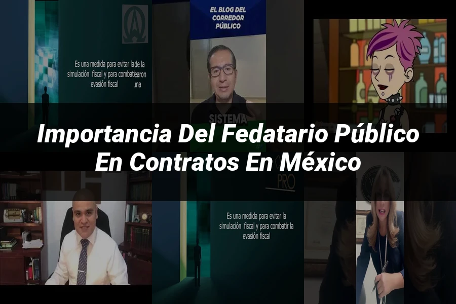 "Importancia del fedatario público en contratos en México"