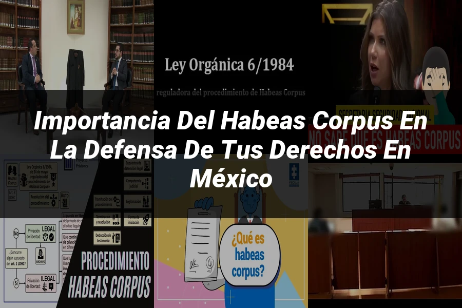 "Importancia del habeas corpus en la defensa de tus derechos en México"