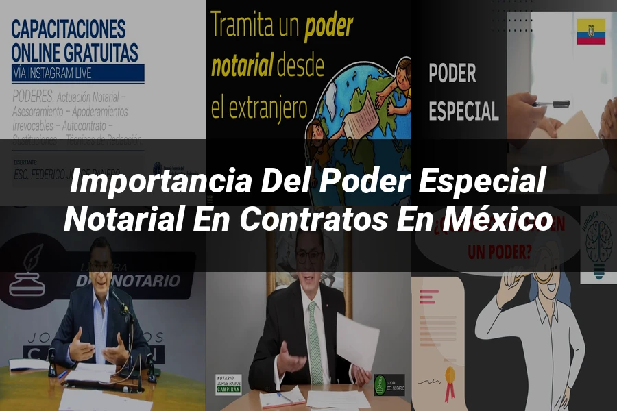 "Importancia del poder especial notarial en contratos en México"