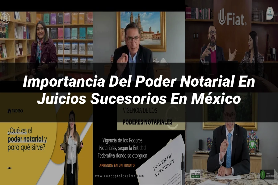 "Importancia del poder notarial en juicios sucesorios en México"