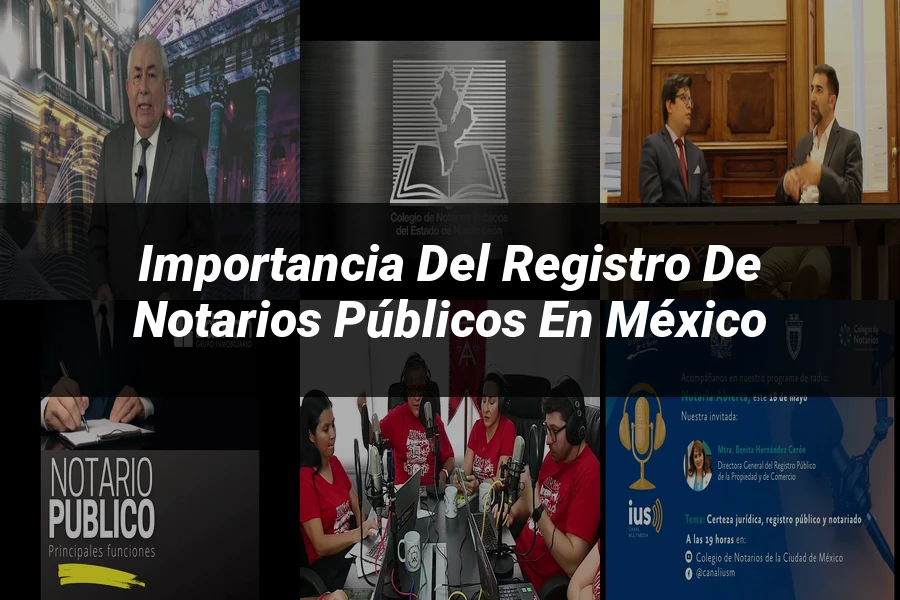 "Importancia del registro de notarios públicos en México"