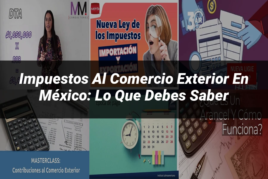 "Impuestos al Comercio Exterior en México: Lo Que Debes Saber"