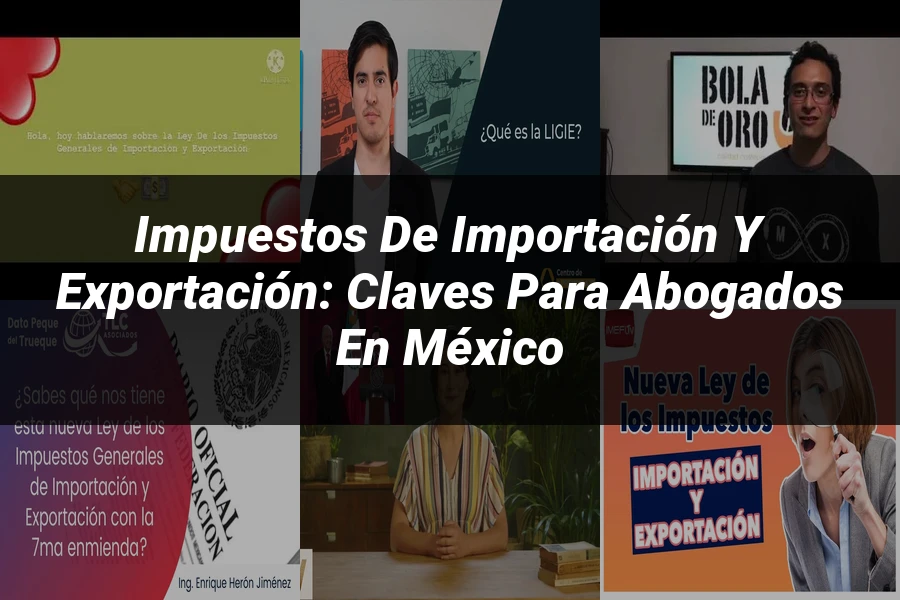 "Impuestos de Importación y Exportación: Claves para Abogados en México"