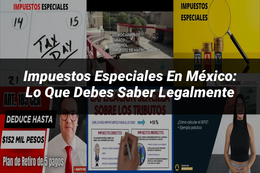 "Impuestos especiales en México: lo que debes saber legalmente"