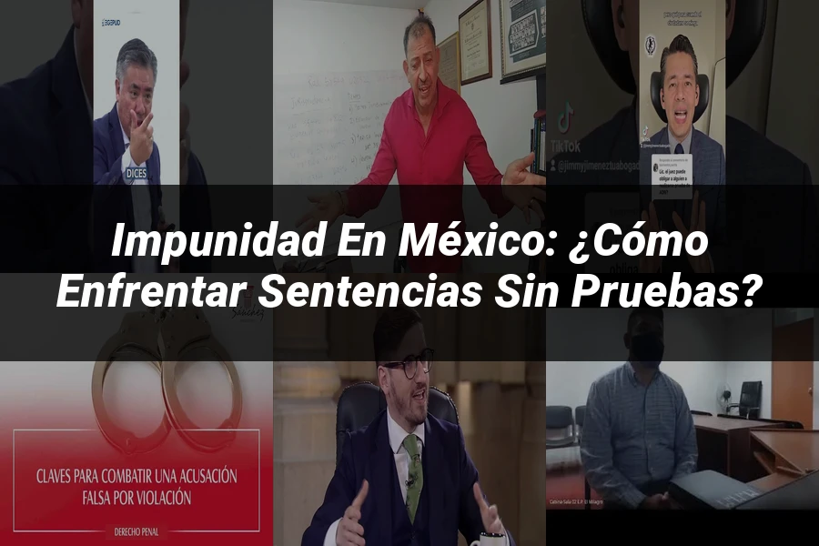 "Impunidad en México: ¿Cómo enfrentar sentencias sin pruebas?"