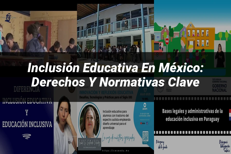 "Inclusión Educativa en México: Derechos y Normativas Clave"