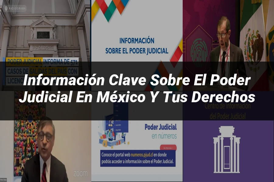 "Información clave sobre el poder judicial en México y tus derechos"