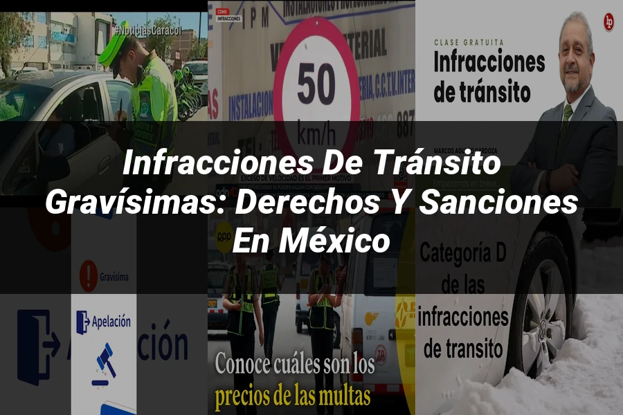 "Infracciones de Tránsito Gravísimas: Derechos y Sanciones en México"