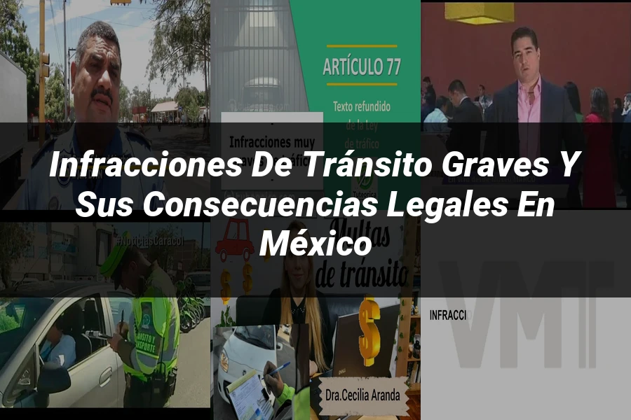 "Infracciones de tránsito graves y sus consecuencias legales en México"